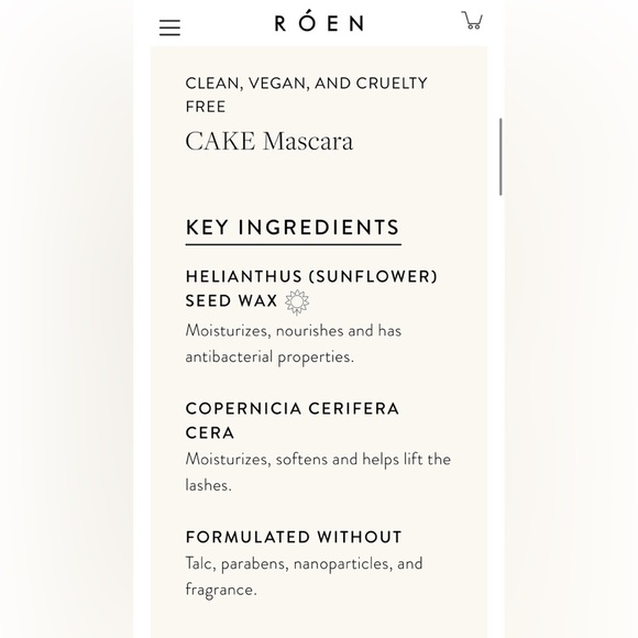 Cake Mascara in Black Noir by Roen - Picture 5 of 13